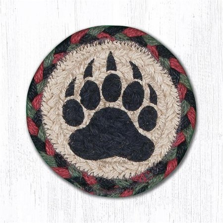 CAPITOL IMPORTING CO 5 in Bear Paw Individual Coaster Rug 31IC081BP